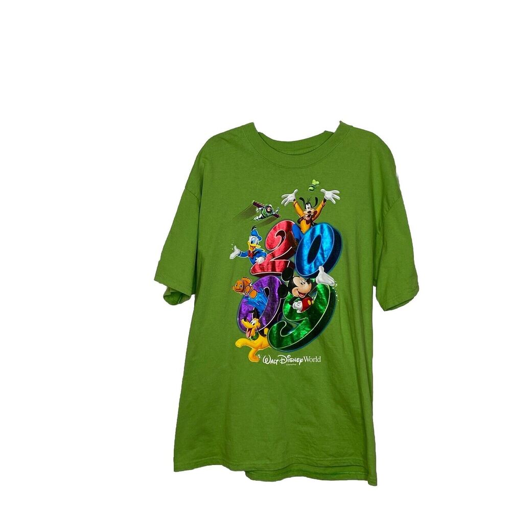 Vintage Hanes Walt Disney World 2009 Buzz Lightyear Nemo T-Shirt Size Large